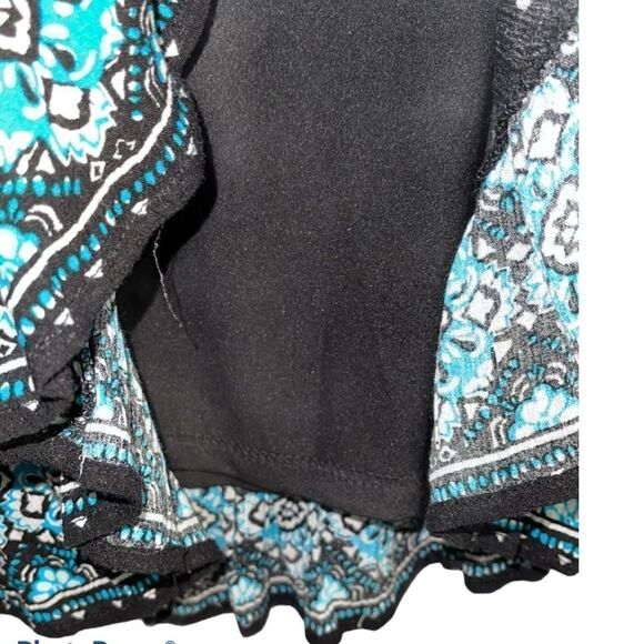 Justice Girl’s Beaded Embroidered Geometric Print Tassel Peasant Dress Size 14 - Picture 13 of 15